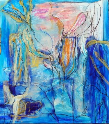 Pintura titulada "ANTORCHA" por Soledad Fernandez, Obra de arte original, Oleo