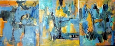 Painting titled "ABSTRACCION XVIII" by Soledad Fernandez, Original Artwork, Oil