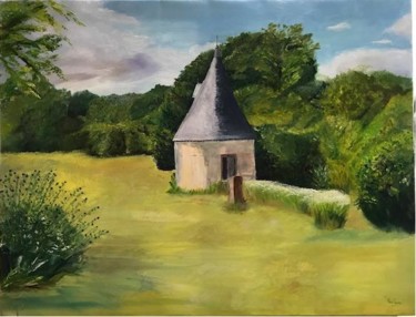 Painting titled "Côté jardin" by Solene Briere, Original Artwork