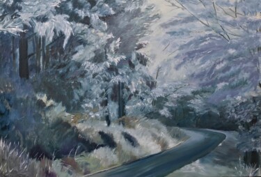 Peinture intitulée "L’hiver" par Solene Briere, Œuvre d'art originale, Huile