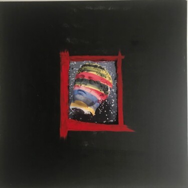 Painting titled "En rouge & noir" by Soleole, Original Artwork, Acrylic