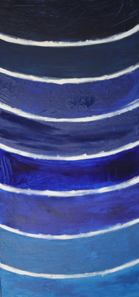 Peinture intitulée "Blue blue sky" par Soleole, Œuvre d'art originale, Acrylique