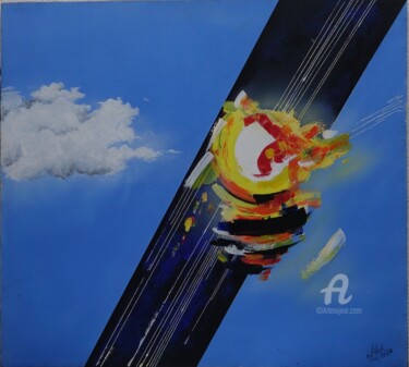 Painting titled "Soleil Apocalyptique" by Jean Paul Hippolyte Soler, Original Artwork, Oil