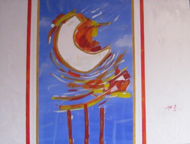 Peinture intitulée "soleil Apocalyptiqu…" par Jean Paul Hippolyte Soler, Œuvre d'art originale, Huile