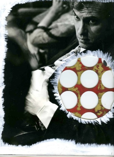 Collages titled "Cercle" by Sophie Le Tellier, Original Artwork, Collages