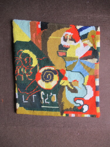Arte textil titulada "Sigal" por Sophie Le Tellier, Obra de arte original, Bordado