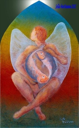Peinture intitulée "Magie de coeur" par Solle Martineau, Œuvre d'art originale, Acrylique