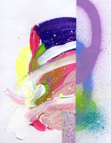 Malerei mit dem Titel "Rising Vibe # 10" von Solomiia Karpinska, Original-Kunstwerk, Acryl