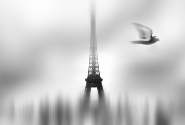 Fotografia intitulada "Eiffel serene" por Sol Marrades, Obras de arte originais, Fotografia digital