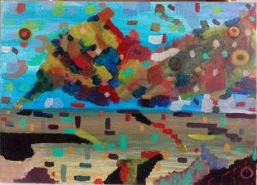 Картина под названием "LSD." - Yehor Solomakha, Подлинное произведение искусства, Акрил Установлен на Деревянная рама для но…