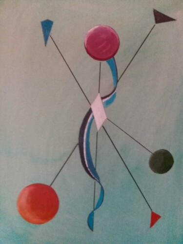 Pintura titulada "Symphony of Balance" por Solomon Labonne, Obra de arte original, Oleo Montado en Bastidor de camilla de ma…