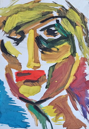 "Woman" başlıklı Tablo Solomon Tair Sharif tarafından, Orijinal sanat, Guaş boya