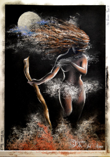 Painting titled "Femme Sauvage" by Sol'So, Original Artwork