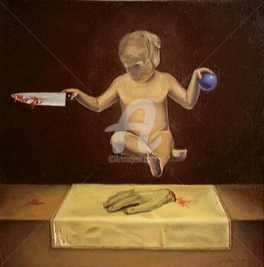 Painting titled "Little kid" by Vlad Soltan, Original Artwork
