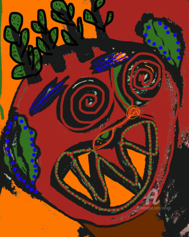 Digitale Kunst mit dem Titel "ELYSE" von Solune, Original-Kunstwerk, Digitale Malerei