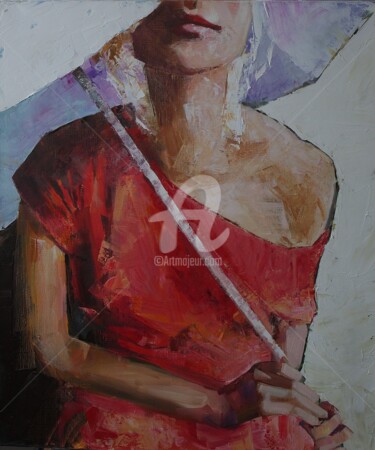 Картина под названием "Твоё" - Anna Soluyanova, Подлинное произведение искусства, Масло