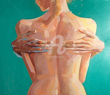 Картина под названием "Потерянные крылья" - Anna Soluyanova, Подлинное произведение искусства, Масло