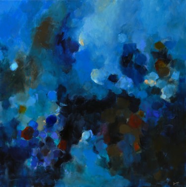 Painting titled "BLUE SKY" by Solveiga, Original Artwork, Acrylic