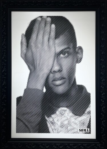 Painting titled "Stromae - Formidable" by Soma, Original Artwork, Spray paint