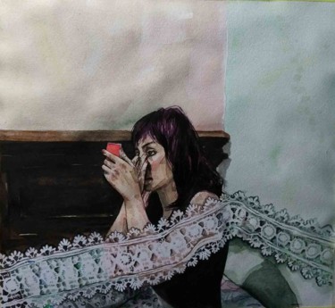 Pintura intitulada "tour censorship" por Somayeh Faal, Obras de arte originais, Acrílico