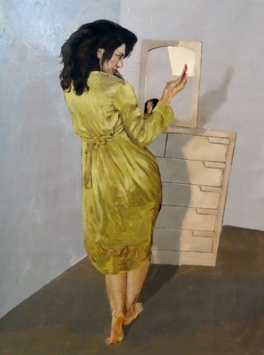 「house wife.jpg」というタイトルの絵画 Somayeh Faalによって, オリジナルのアートワーク, アクリル
