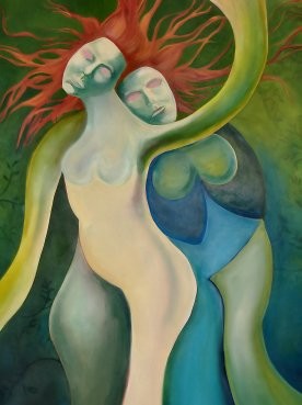 Painting titled "Unification" by Melissa Nott, Original Artwork, Oil