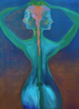 Painting titled "Torn" by Melissa Nott, Original Artwork, Oil