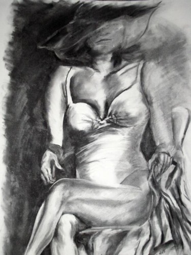 Painting titled "Figure" by Melissa Nott, Original Artwork, Oil