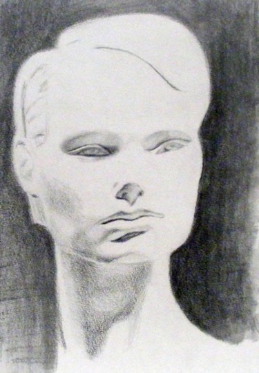 Painting titled "Head Sketch II" by Melissa Nott, Original Artwork