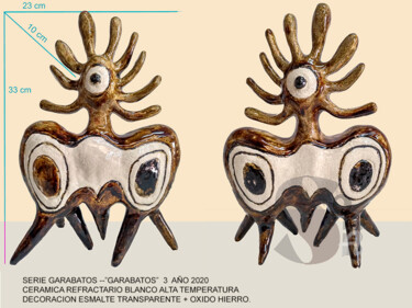 Sculptuur getiteld "GARABATOS TRES" door Somfactor, Origineel Kunstwerk, Keramiek