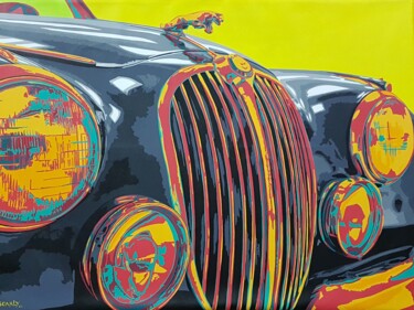 Pintura intitulada "Automobiles – Class…" por Sonaly Gandhi, Obras de arte originais, Acrílico