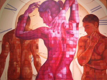 Malerei mit dem Titel "Changing Times" von Sonaly Gandhi, Original-Kunstwerk, Acryl