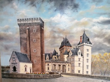 Peinture intitulée "Le Château de Pau" par Luis Margallo, Œuvre d'art originale, Huile