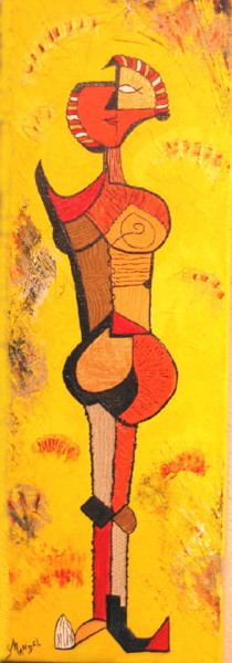 Peinture intitulée "FEMME DEVARIEE" par Sonia Mandel, Œuvre d'art originale, Acrylique