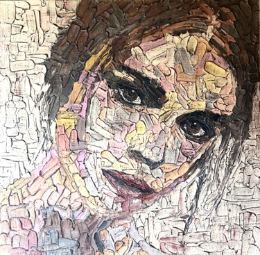 Painting titled "COLLAGE OF IDENTITY" by Sonia Bellezza, Original Artwork, Chalk