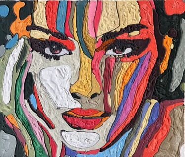 Pintura intitulada "Mille colori di don…" por Sonia Bellezza, Obras de arte originais, Giz