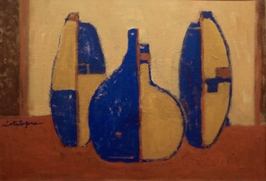 Peinture intitulée "Scomposizione I" par Sonia Catalogna, Œuvre d'art originale, Acrylique Monté sur Châssis en bois