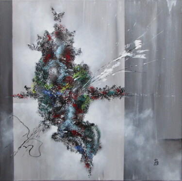 Картина под названием "" Sang % "" - Sonia Dumoulin, Подлинное произведение искусства, Акрил Установлен на Деревянная рама д…