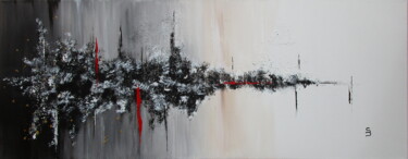 Painting titled "" Noces d'encens "" by Sonia Dumoulin, Original Artwork, Acrylic Mounted on Wood Stretcher frame