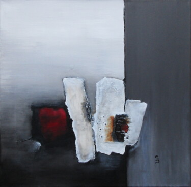 Painting titled "" In Extremis "" by Sonia Dumoulin, Original Artwork, Acrylic Mounted on Wood Stretcher frame
