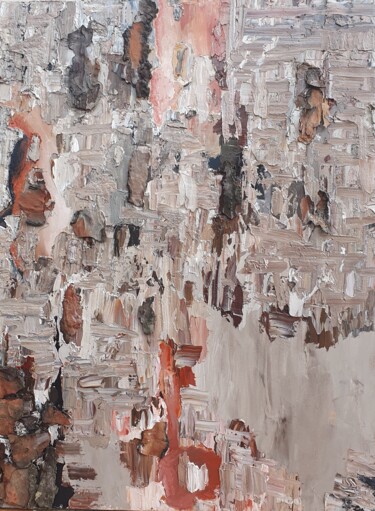 Картина под названием "NATURA 1" - Sonia Maffioli, Подлинное произведение искусства, Масло Установлен на Деревянная рама для…