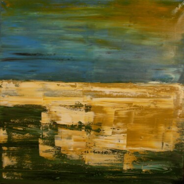 Painting titled "REEF 3" by Sonia Maffioli, Original Artwork, Oil Mounted on Wood Stretcher frame