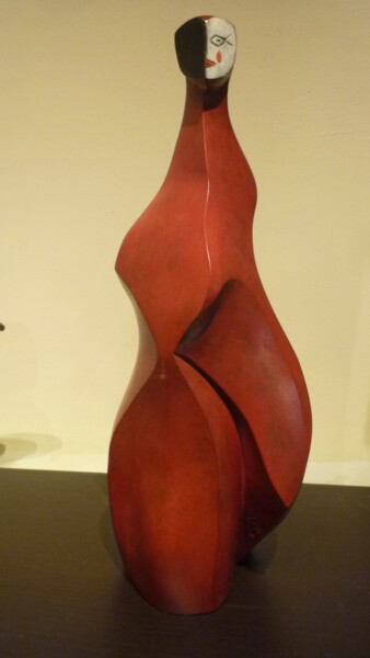 Sculpture intitulée "LE MONDE A L'ENVERS…" par Sonia Mandel, Œuvre d'art originale, Métaux