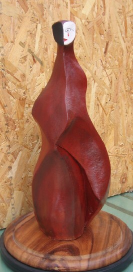 Sculpture titled "LE MONDE A L'ENVERS…" by Sonia Mandel, Original Artwork, Terra cotta