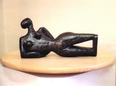 Skulptur mit dem Titel "GEOMETRIA   Terre c…" von Sonia Mandel, Original-Kunstwerk, Terra cotta