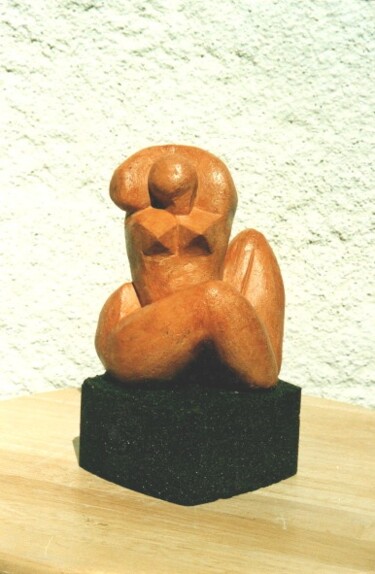 Sculptuur getiteld "CHARLOTTE  Terre cu…" door Sonia Mandel, Origineel Kunstwerk, Terra cotta