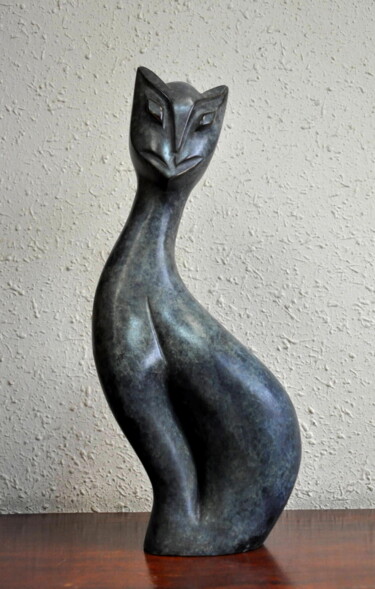 Скульптура под названием "CHARLY AU PARADIS…" - Sonia Mandel, Подлинное произведение искусства, Металлы