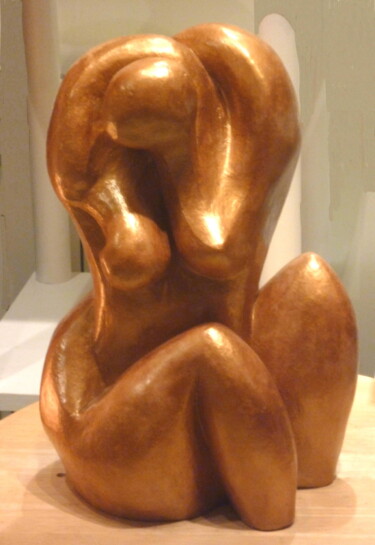 Sculpture titled "ARIANE  Terre cuite…" by Sonia Mandel, Original Artwork, Terra cotta