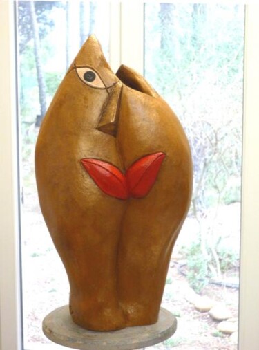 Sculpture titled "DOUBLE FACE N°2 Ter…" by Sonia Mandel, Original Artwork, Casting