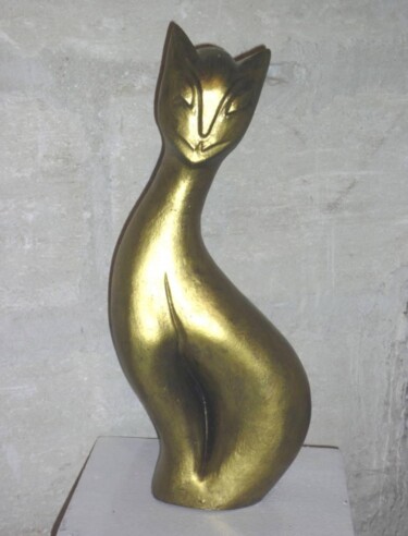 Sculptuur getiteld "CHARLY AU PARADIS…" door Sonia Mandel, Origineel Kunstwerk, Gietwerk